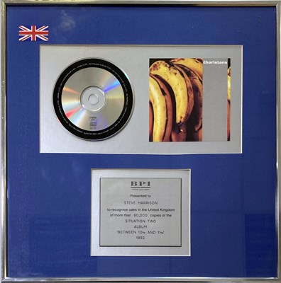 Lot 97 - THE CHARLATANS - A BPI AWARD FOR BETWEEN 10TH..