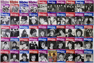 Lot 445 - THE BEATLES - A&BC CARDS - BEATLE MONTHLY MAGAZINES.