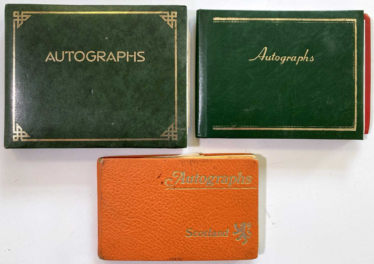 Perfect Signatures Books Lot 68 - AUTOGRAPH BOOKS WITH AROUND 200 SIGNATURES