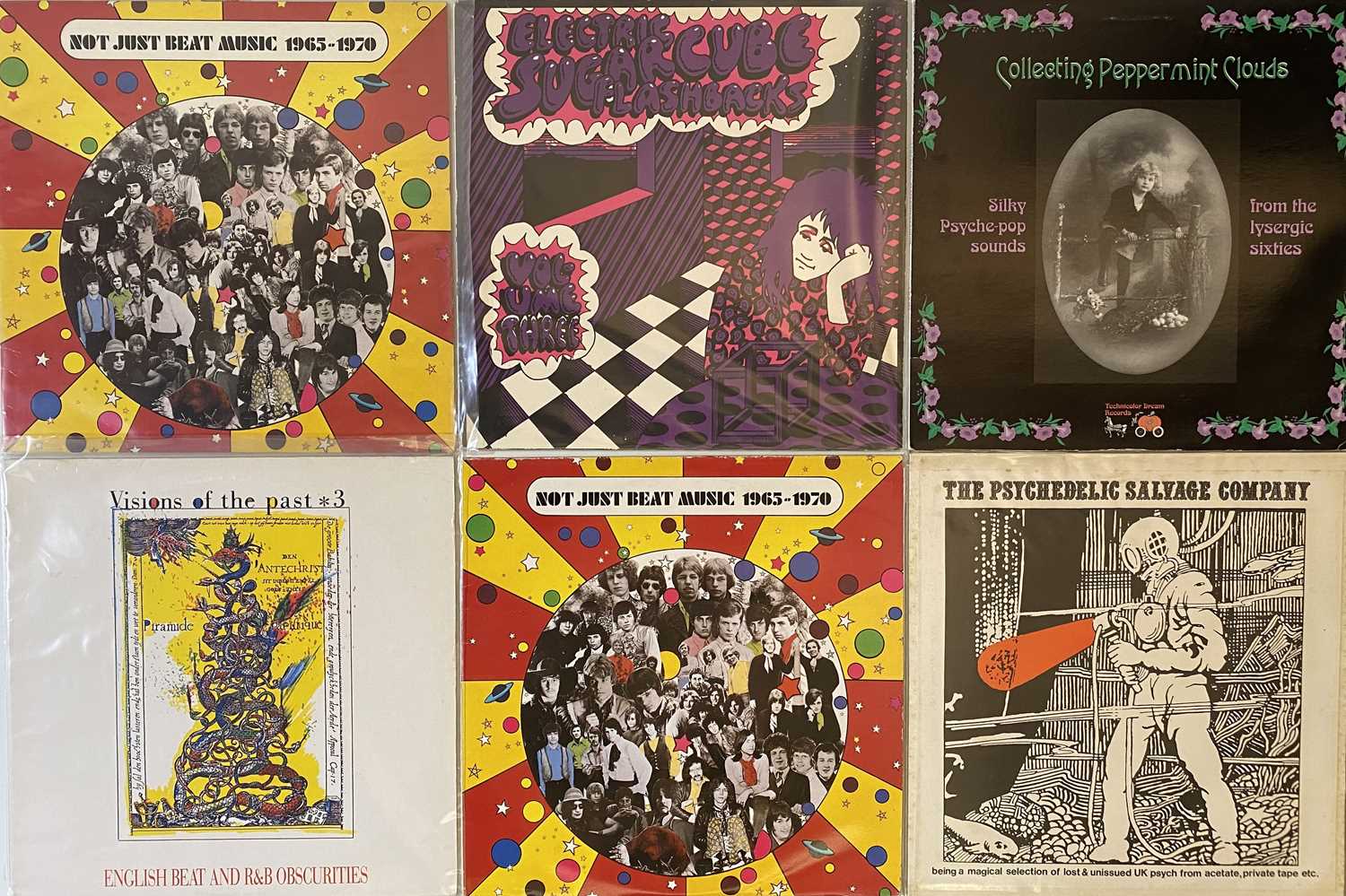 Lot 1052 - PSYCH/ GARAGE/ FREAKBEAT/ ROCKABILLY - COMPILATION LPs