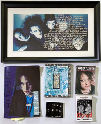 Lot 436 - THE CURE - FULLY  SIGNED POSTER BOOK, BOOKS AND MEMORABILIA.