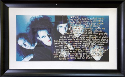 Lot 436 - THE CURE - FULLY  SIGNED POSTER BOOK, BOOKS AND MEMORABILIA.