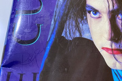 Lot 436 - THE CURE - FULLY  SIGNED POSTER BOOK, BOOKS AND MEMORABILIA.