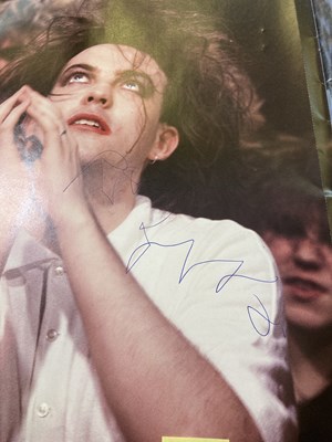 Lot 436 - THE CURE - FULLY  SIGNED POSTER BOOK, BOOKS AND MEMORABILIA.