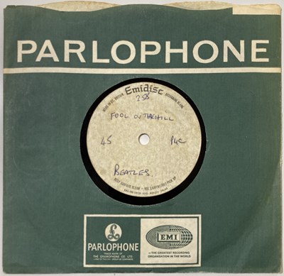 Lot 111 - THE BEATLES - FOOL ON THE HILL - ORIGINAL UK 7" EMIDISC RECORDING