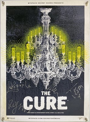 Lot 308 - THE CURE - SIGNED CONCERT POSTER.