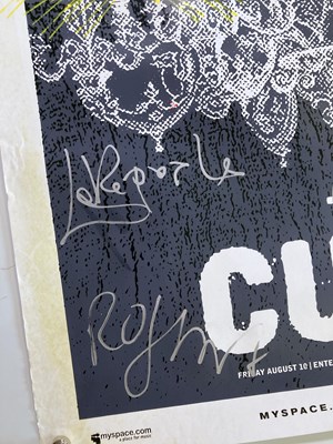 Lot 308 - THE CURE - SIGNED CONCERT POSTER.