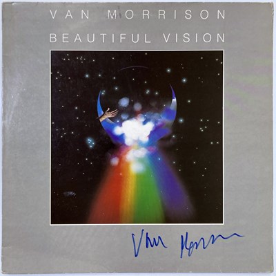 Lot 344 - VAN MORRISON - BEAUTFUL VISION, A SIGNED COPY.