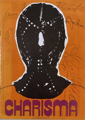 Lot 206 - CHARISMA RECORDS - 1974 SIGNED CATALOGUE SIGNED BY MANY ARTISTS.