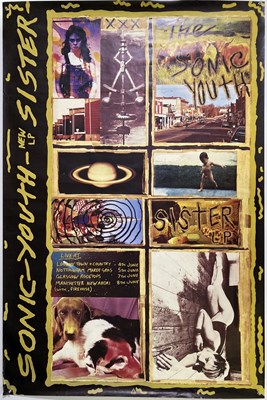 Lot 257 - SONIC YOUTH - 1987  POSTER AND TOUR DATES.