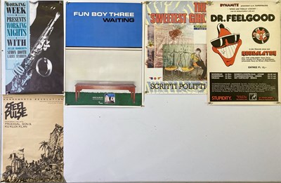 Lot 251 - 1970S/1980S POSTERS - SCRITTI POLITTI / STEEL PULSE AND MORE.