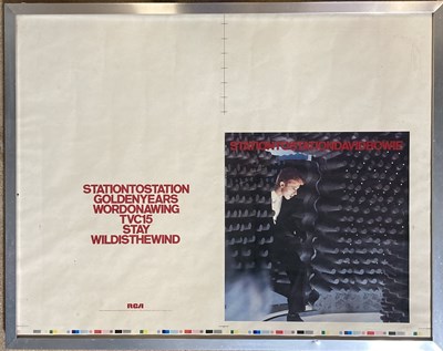 Lot 570 - DAVID BOWIE STATION TO STATION PROOF SLEEVE