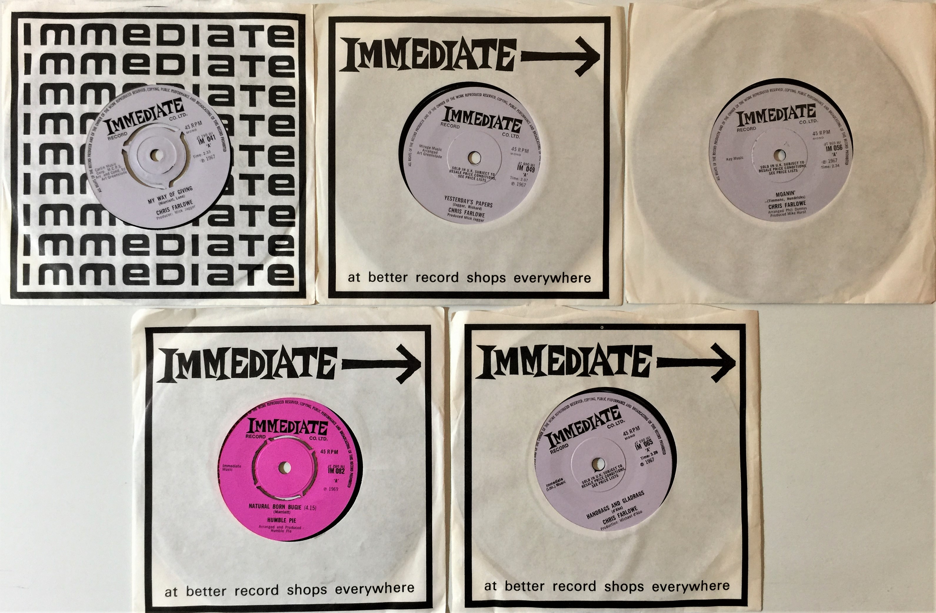 Immediate Labelling Lot 90 - TRACK/ IMMEDIATE LABEL - 7