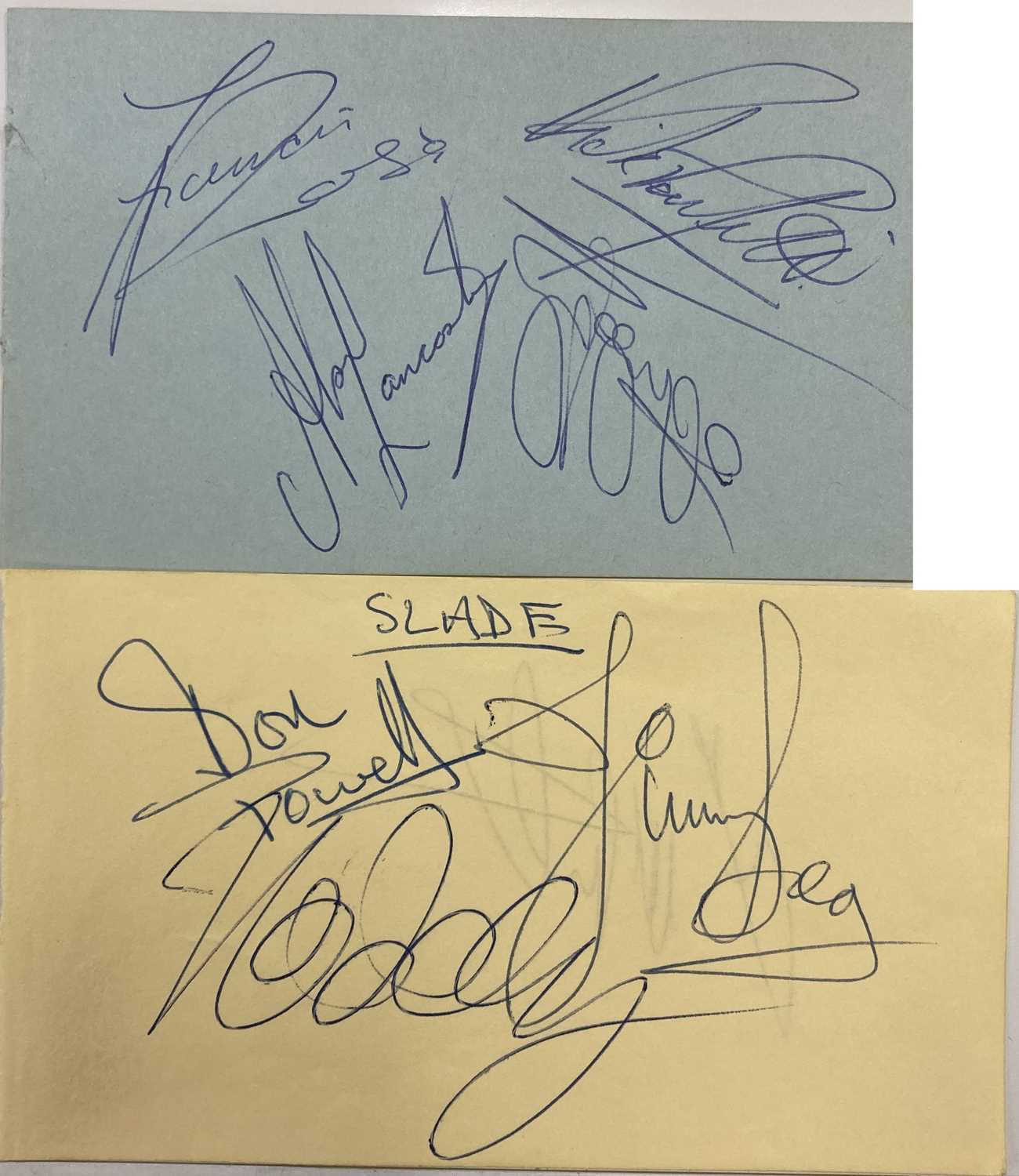Lot 241 Status Quo And Slade Autographs