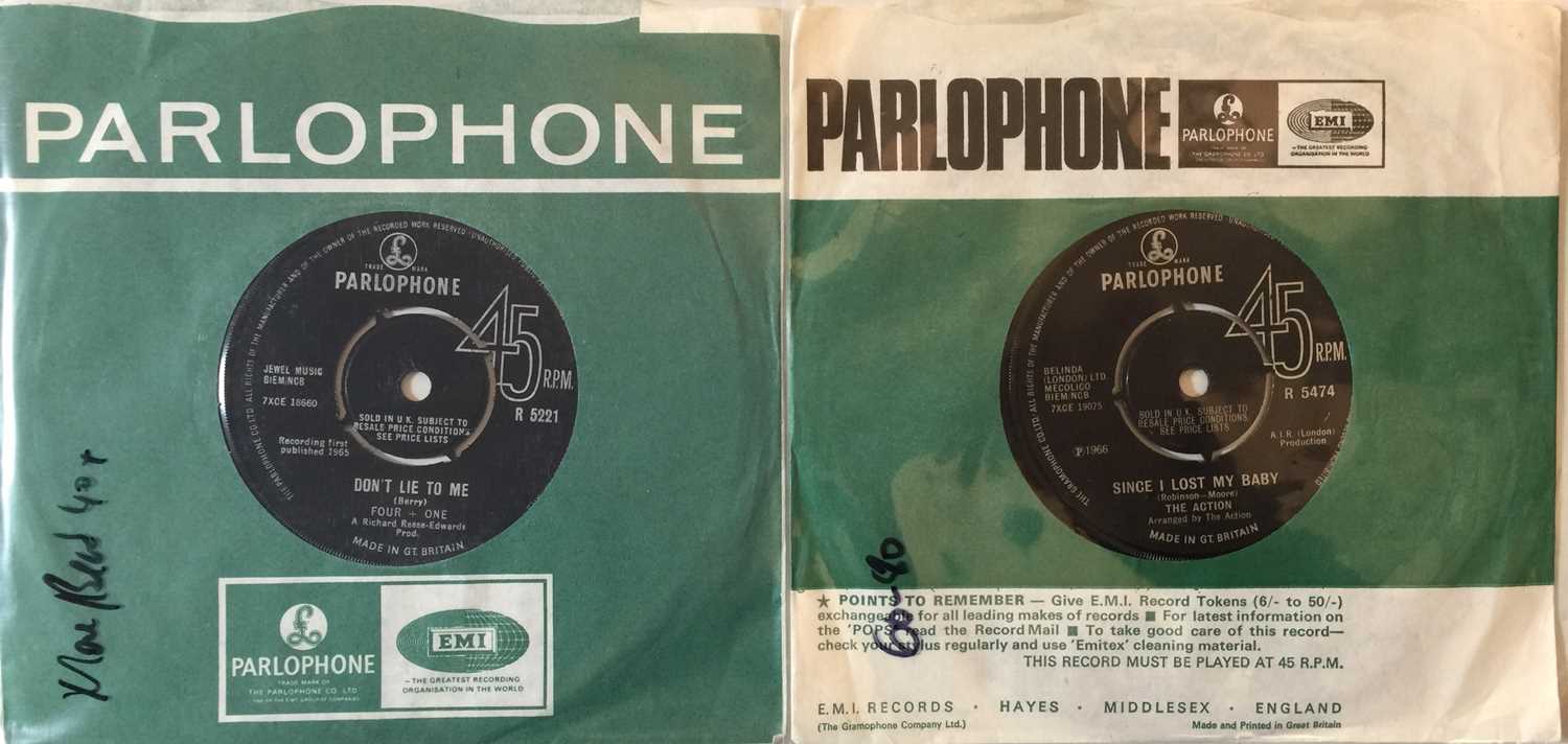 Lot 101 - THE ACTION/ FOUR + ONE - UK 7" MOD/ BEAT RARITIES