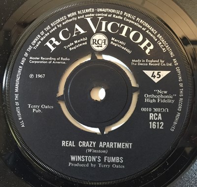 Lot 103 - WINSTON'S FUMBS - REAL CRAZY APARTMENT 7" (UK FREAKBEAT - RCA 1612)