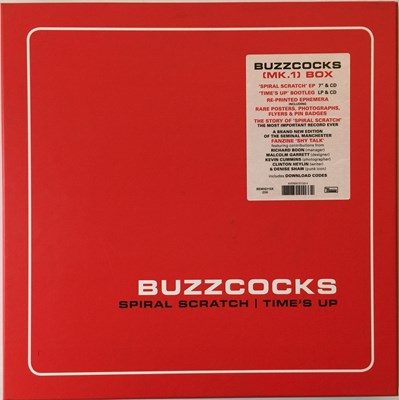 Lot 968 - BUZZCOCKS - (MK. 1) BOX - SPIRAL SCRATCH/TIMES UP (2017 LP/7"/CD BOX SET - REWIG113X)