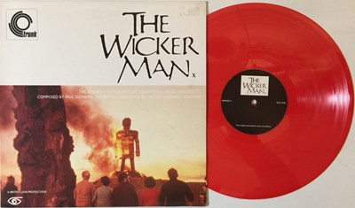 Lot 973 - MAGNET AND PAUL GIOVANNI - THE WICKER MAN LP (ORIGINAL 1998 UK RED VINYL PRESSING - TRUNK RECORDS BARKED 4)