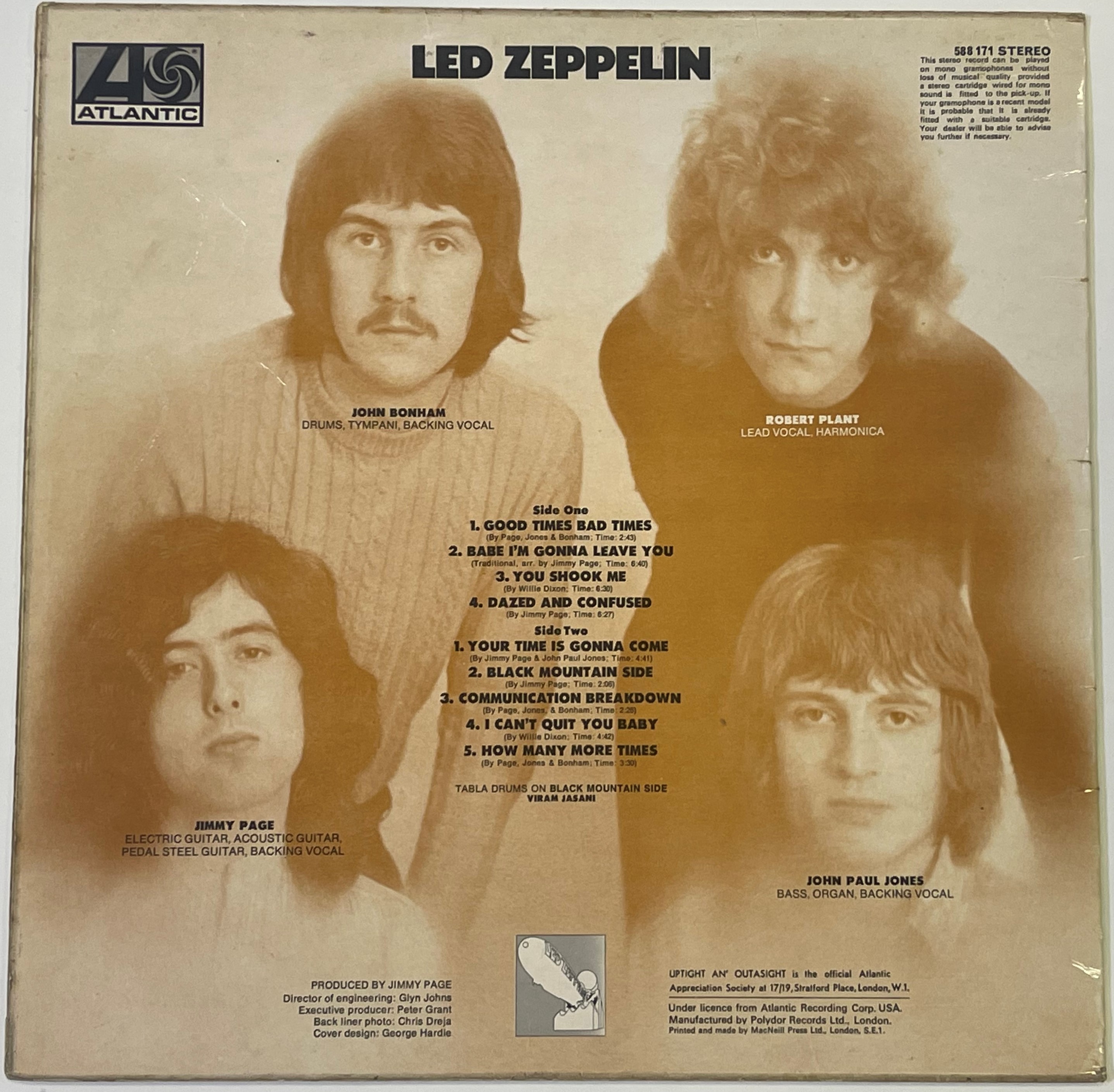 Lot 16 - Led Zeppelin - Led Zeppelin 'i' Lp (original