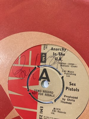 Lot 377 - THE SEX PISTOLS - ANARCHY IN THE UK DEMO SIGNED BY PAUL COOK / STEVE JONES.