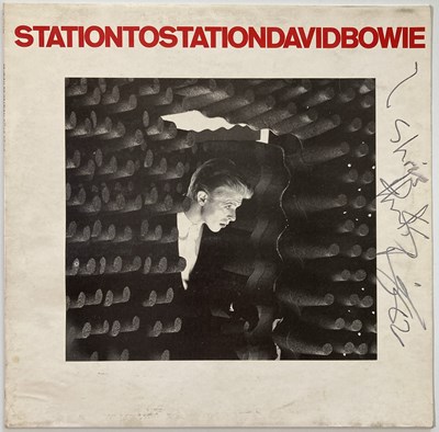 Lot 233 - DAVID BOWIE - A SIGNED COPY OF STATION TO STATION.