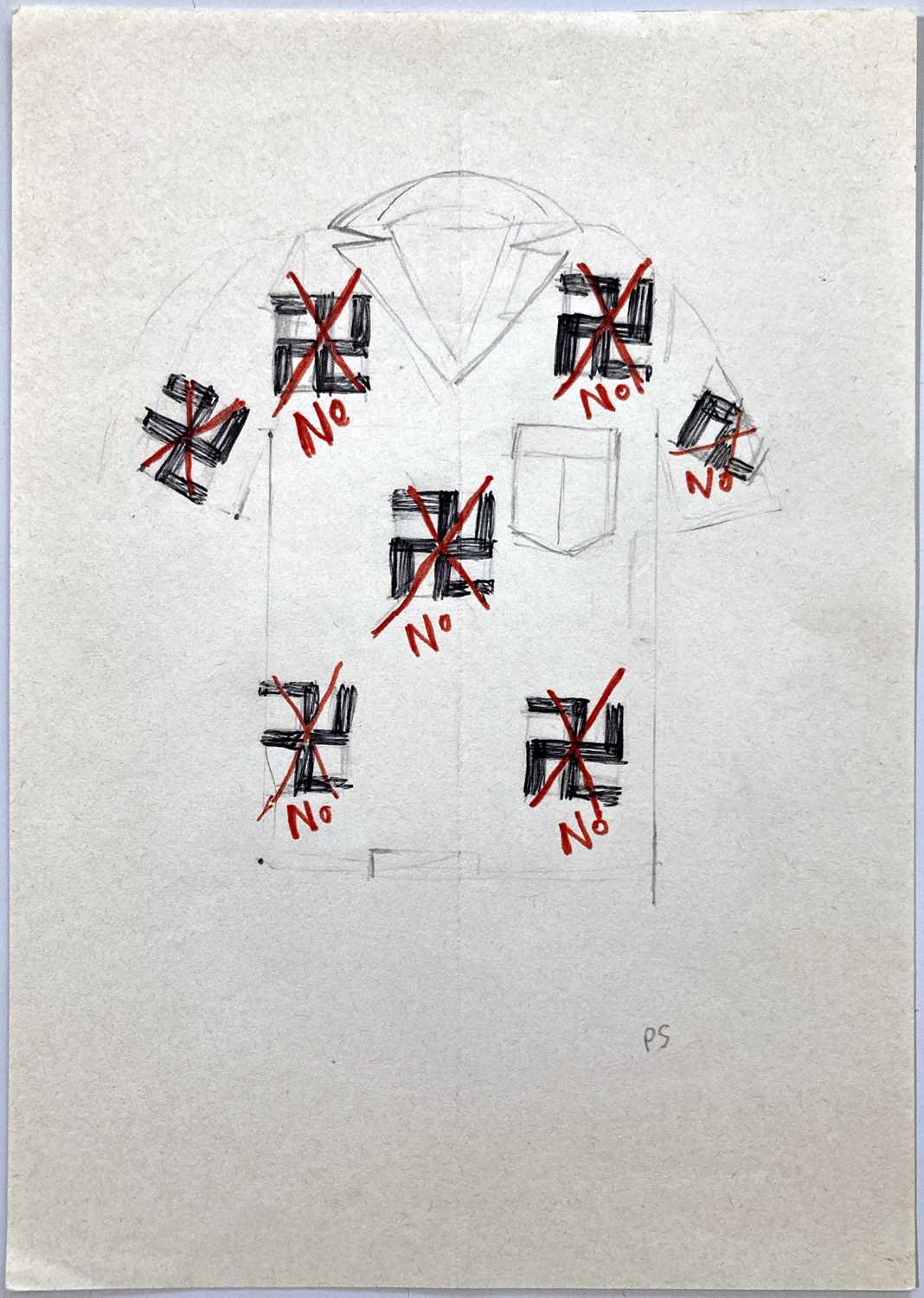 Lot 348 - THE CLASH - AN ORIGINAL SKETCH BY PAUL SIMONON.