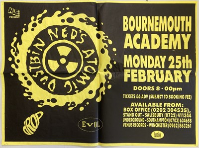 Lot 283 - NEW WAVE / INDIE CONCERT POSTERS - MARC RILEY / NED'S ATOMIC DUSTBIN AND MORE.