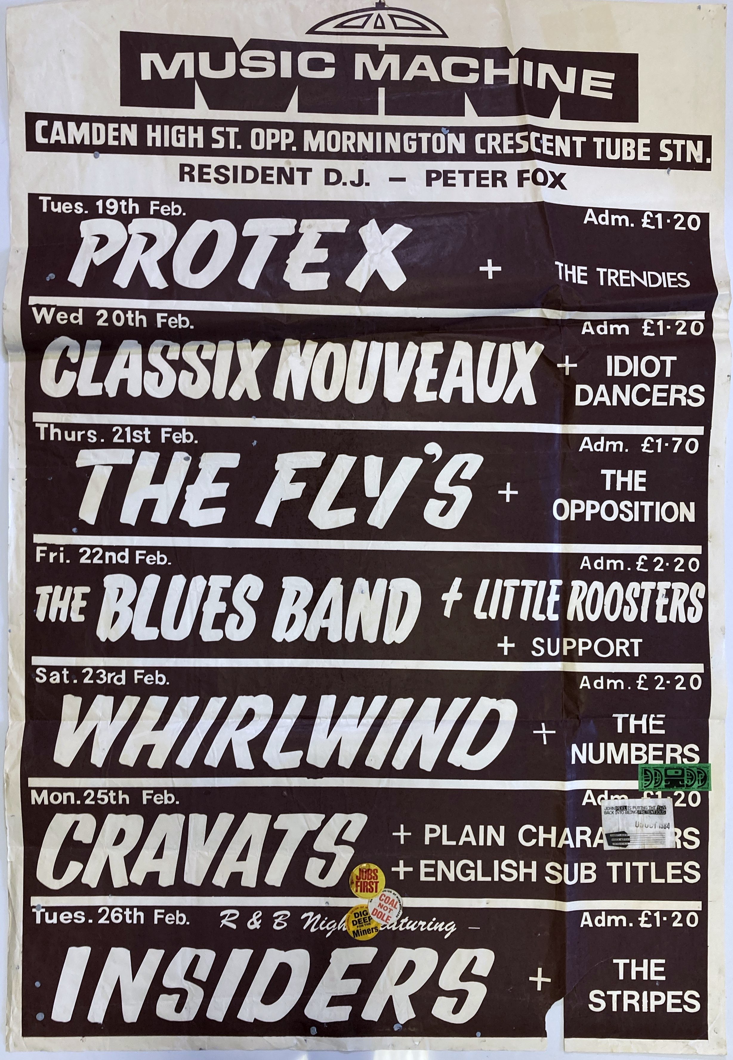 Lot 283 - NEW WAVE / INDIE CONCERT POSTERS - MARC