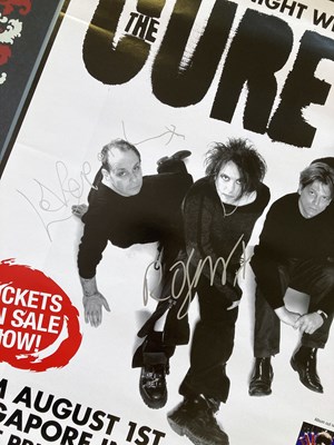 Lot 437 - THE CURE - SIGNED POSTER.