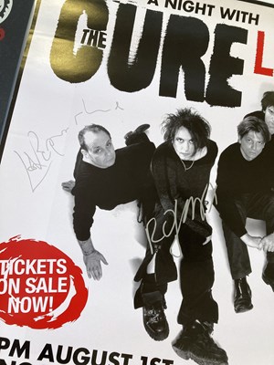 Lot 439 - THE CURE - SIGNED POSTER / LIMITED EDITION PRINT.