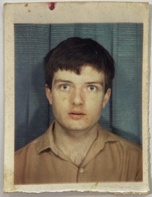 Lot 253 - JOY DIVISION - IAN CURTIS - A SIGNED PASSPORT PHOTOGRAPH - THE LAST PHOTO OF IAN.