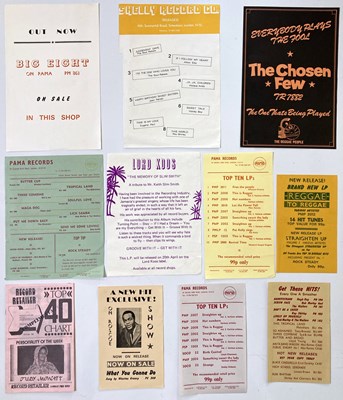 Lot 114 - RECORD RELEASE PROMOTIONAL FLYERS - REGGAE C 1970s.