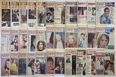 Lot 138 - MUSIC NEWSPAPERS - DISC / TOP POPS / MUSIC NEWSPAPERS.