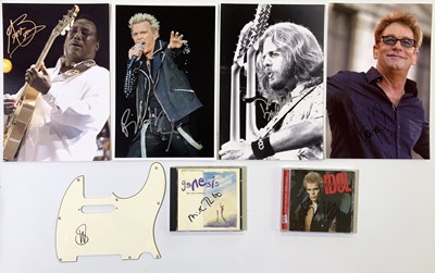 Lot 354 - CLASSIC ROCK SIGNED - GENESIS / BILLY IDOL AND MORE.