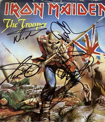 Lot 355 - IRON MAIDEN SIGNED ITEMS.