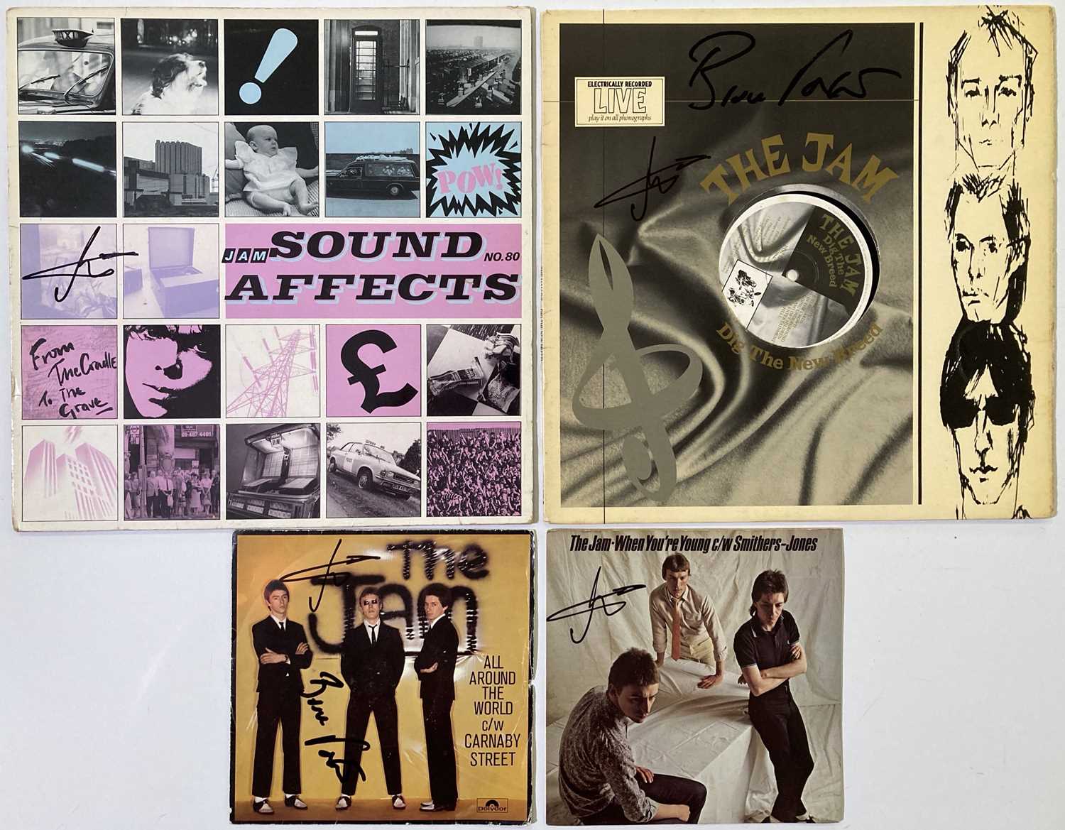 Lot 361 - THE JAM - SIGNED ITEMS.