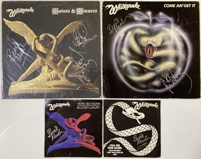 Lot 362 - WHITESNAKE - SIGNED ITEMS.