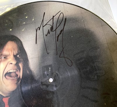 Lot 198 - MEAT LOAF -  SIGNED RECORDS.