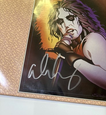 Lot 363 - ALICE COOPER SIGNED ITEMS.