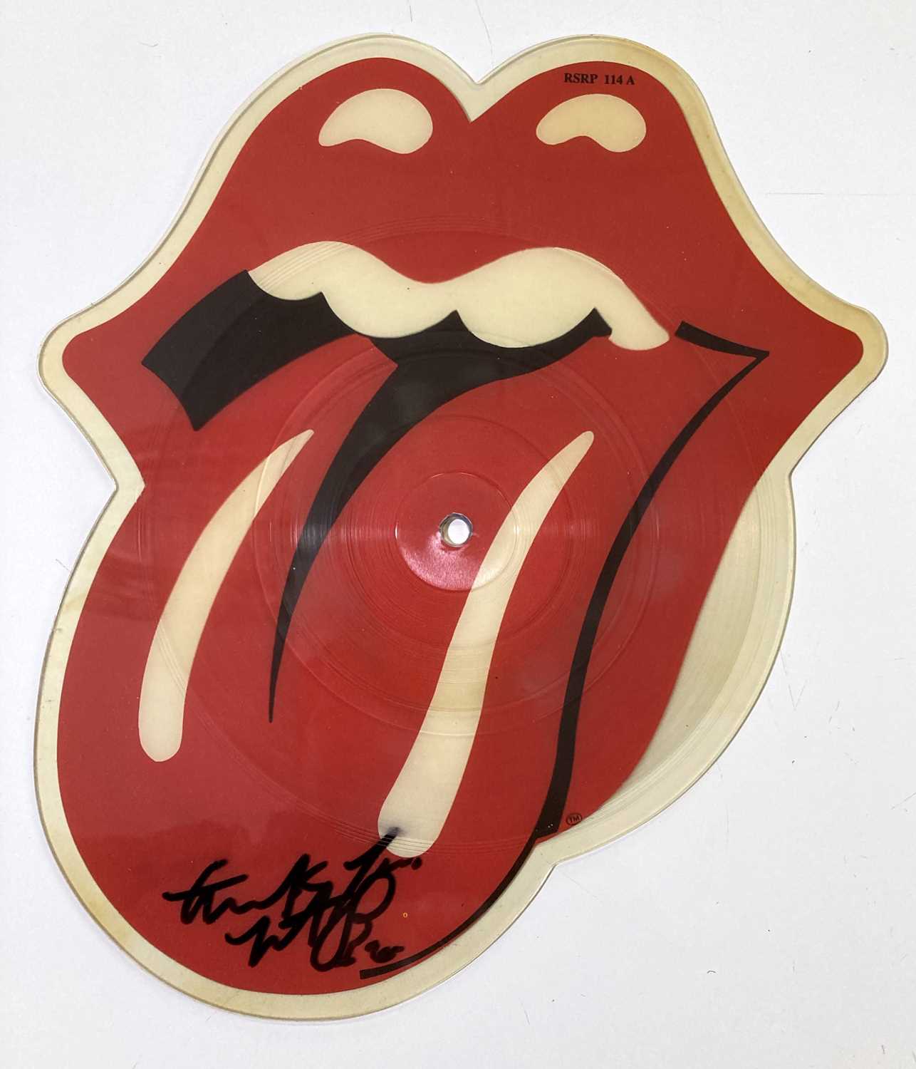 Lot 372 - THE ROLLING STONES - PICTURE DISC SIGNED BY