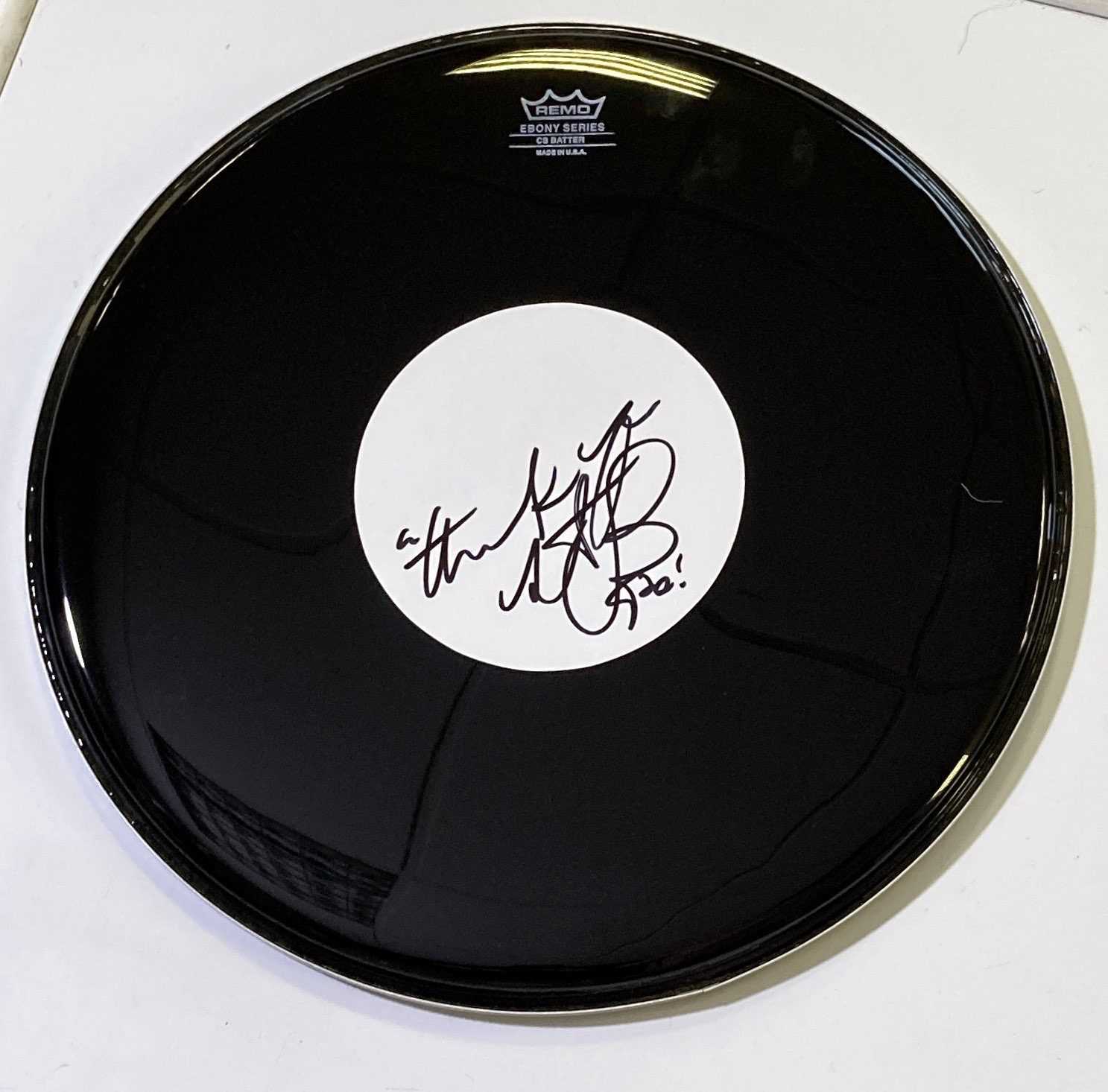 Lot 373 - THE ROLLING STONES - DRUM SKIN SIGNED BY