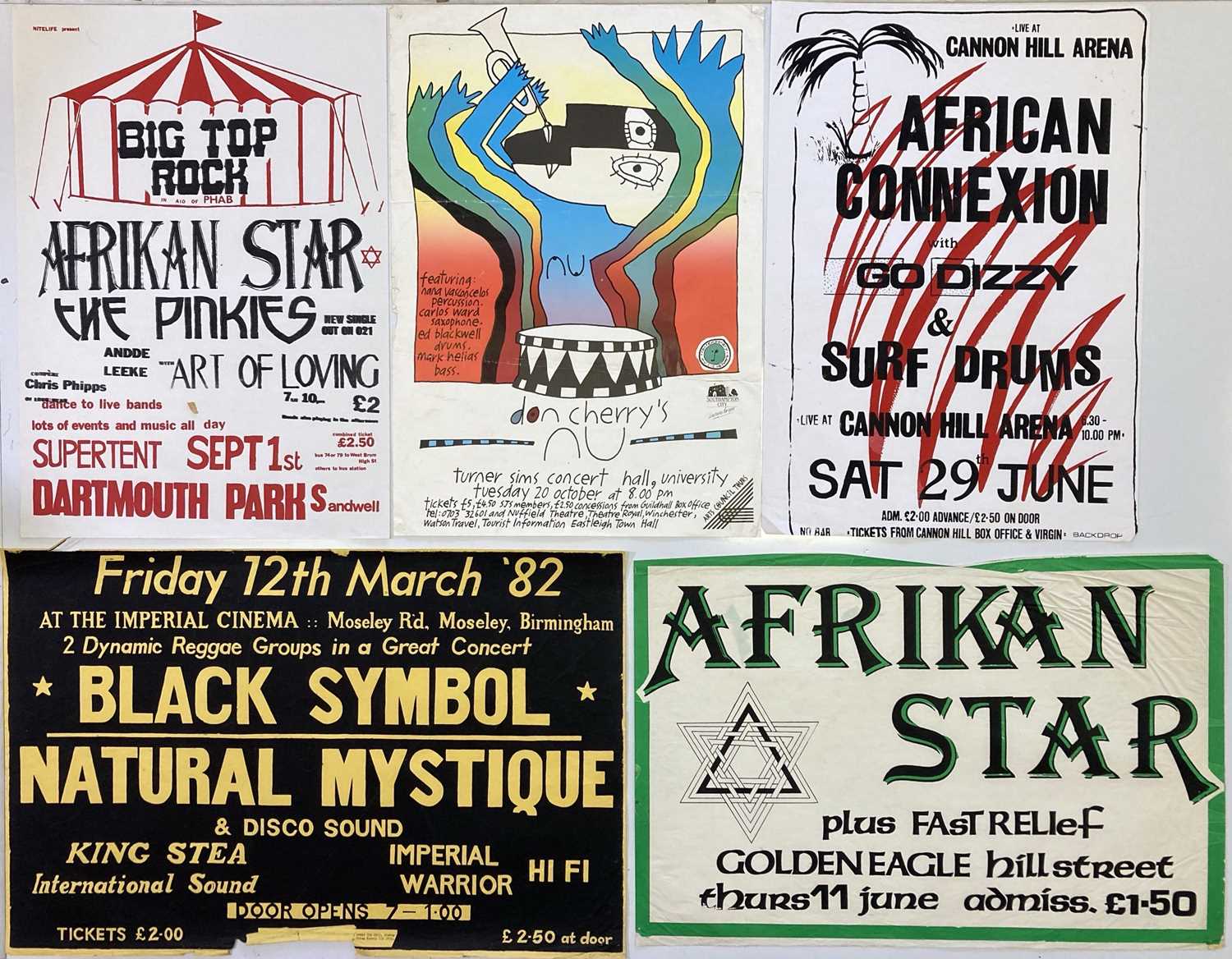 Lot 286 - REGGAE CONCERT POSTERS.