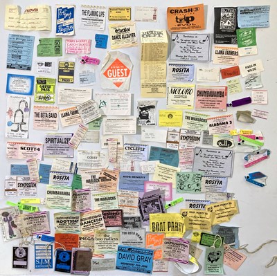 Lot 187 - BACKSTAGE PASSES / TICKETS / WRISTBANDS AND MORE - LARGE COLLECTION.