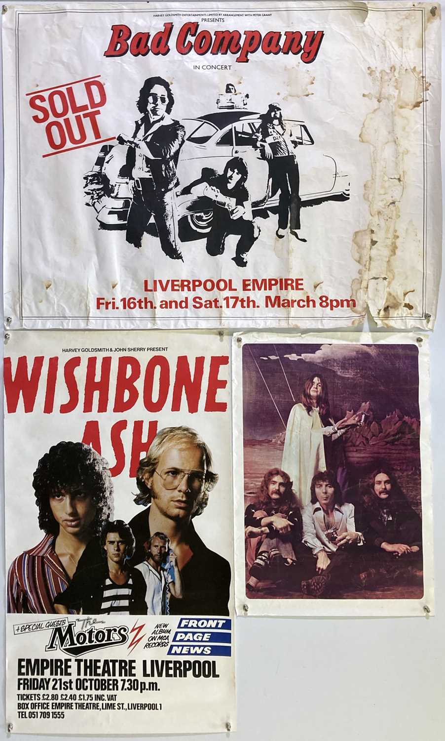 Lot 302 - 1970S POSTER COLLECTION - WISHBONE ASH / TANGERINE DREAM / BLACK SABBATH.