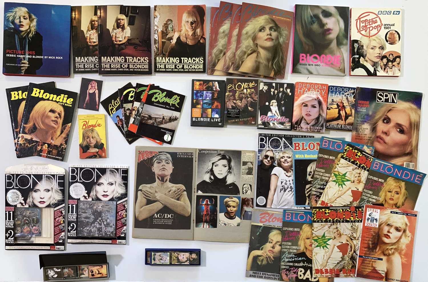 Lot 127 - BLONDIE BOOKS AND MEMORABILIA.