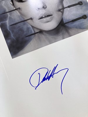 Lot 213 - DEBBIE HARRY / BLONDIE / HR GIGER SIGNED PRINT.