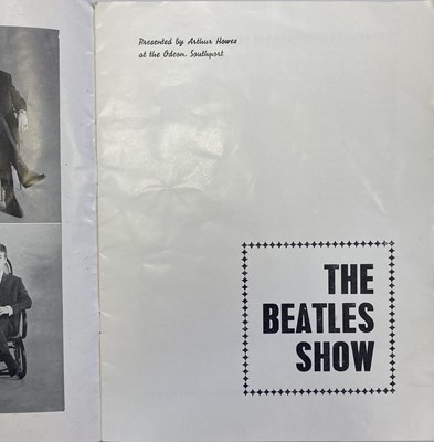 Lot 322 - THE BEATLES - RARE PROGRAMMES INC TICKET.