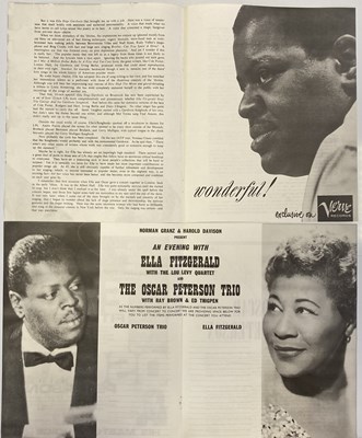 Lot 215 - ELLA FITZGERALD / OSCAR PETERSON AUTOGRAPHS.