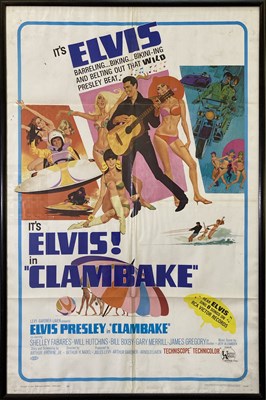 Lot 400 - ELVIS - CLAMBAKE ORIGINAL US ONE-SHEET.