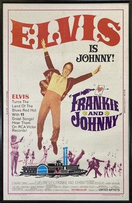 Lot 402 - ELVIS PRESLEY - FRANKIE AND JOHNNY ORIGINAL POSTER.